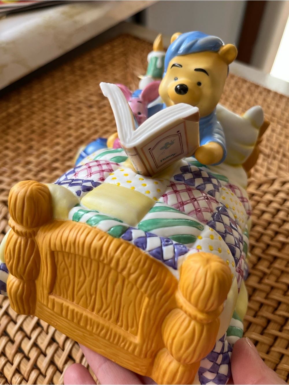 Vtg Winnie The Pooh Piglet Reading Bedtime Story Nightlight Disney Store 90s - Picture 10 of 12
